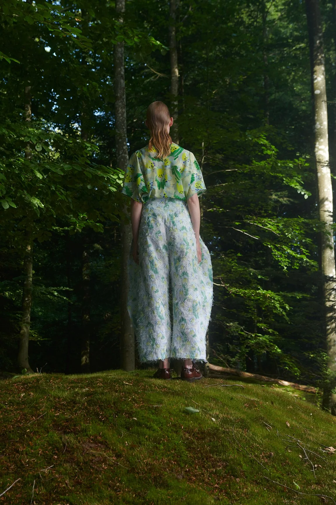 Henrik Vibskov Shape Pants Spraycan White Green — Aggregate Supply